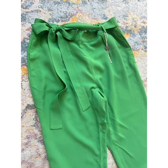 MSGM Green Paperbag Belted Trousers Joggers - Picture 10 of 13